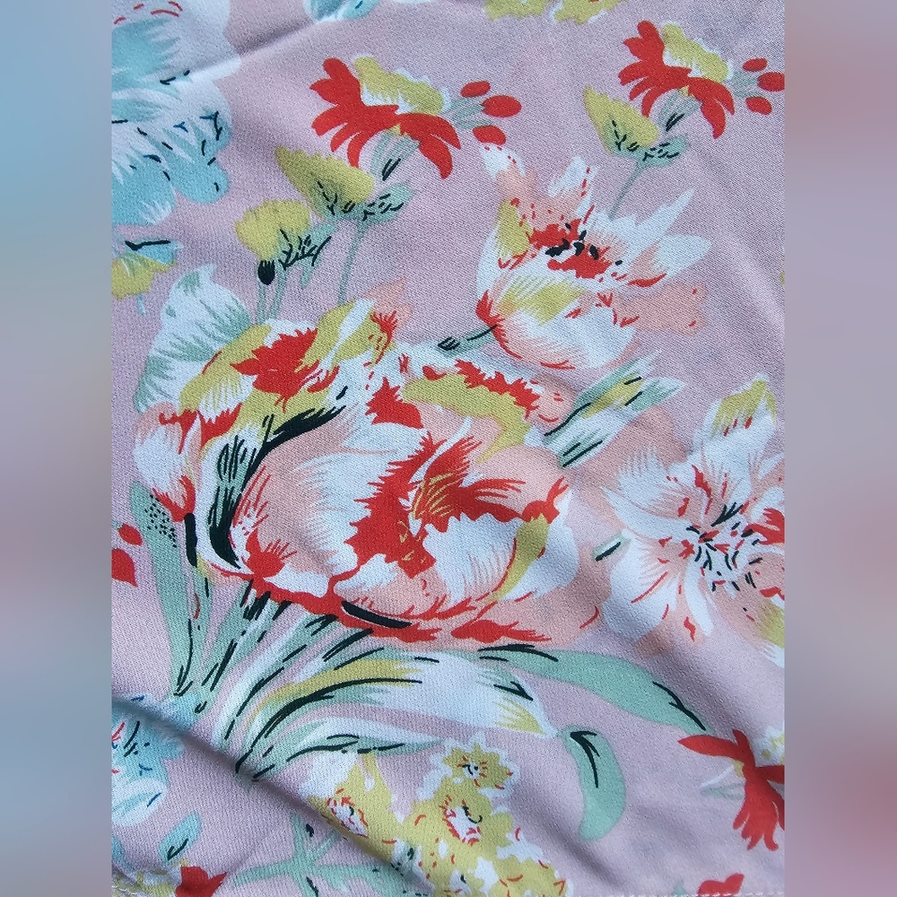 KORI M/L Floral Kimono Wrap, Boho Cottagecore, EUC, Lightweight Statement Piece - Picture 9 of 14